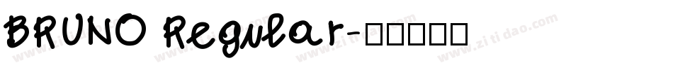BRUNO Regular字体转换